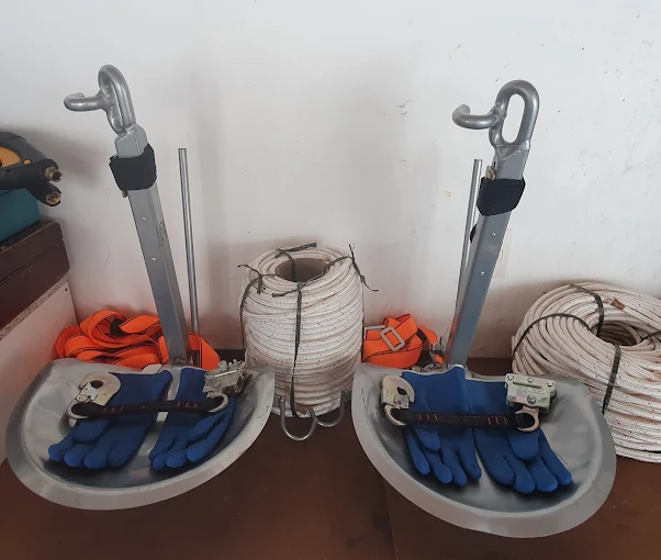 Kit de rapel: cordas, cintos e luvas
